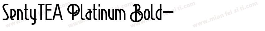 SentyTEA Platinum Bold字体转换
